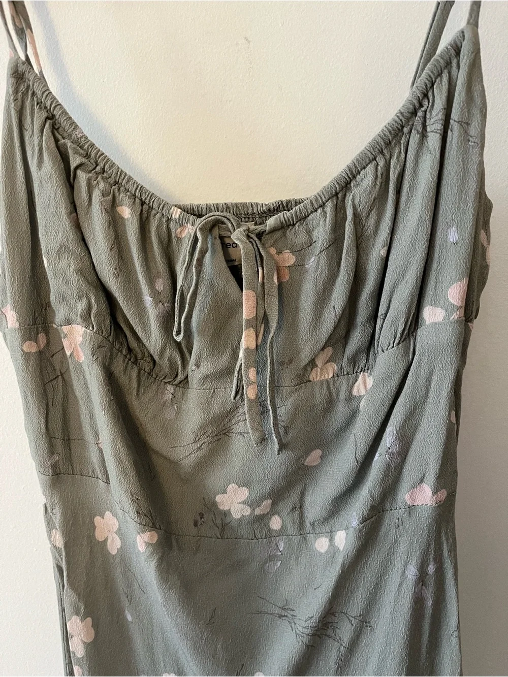 Wilfred Bellow Mini Dress Babydoll Floral Tie-Front Size 4